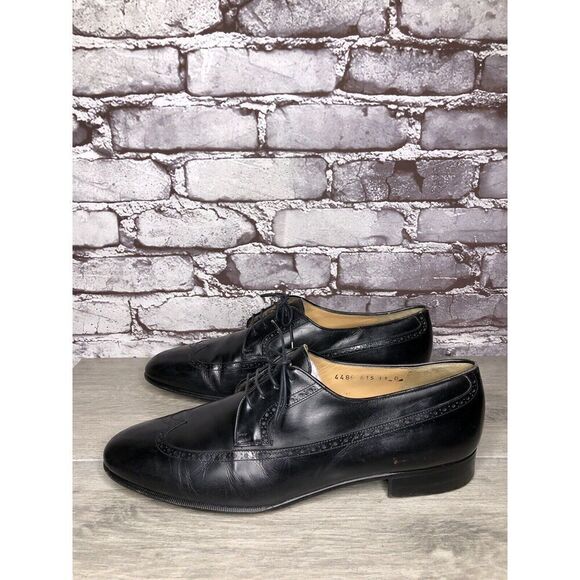 Salvatore Ferragamo Firenze Black Wingtip Oxfords Dress Shoes Men Sz 11D US/44EU main image 6